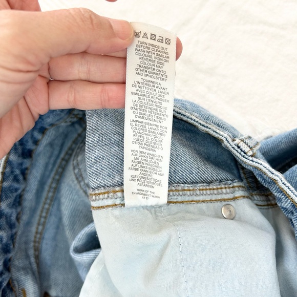 Asos High Rise Step Cut out Destroyed Jeans - Picture 8 of 10